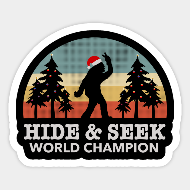 Retro Bigfoot hide and seek world champion Bigfoot Hide Seek World